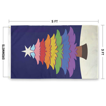 Happy Holigays Flag by Flags For Good