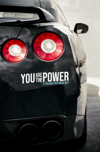 You are the Power Vinyl Window Decal