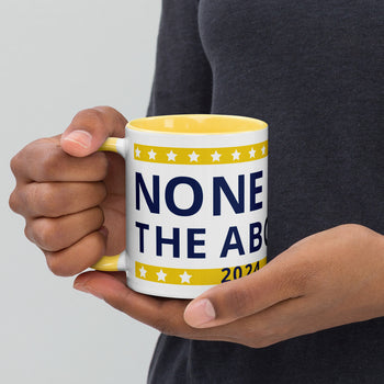 None of the Above Mug with Color Inside - Proud Libertarian - People for Liberty