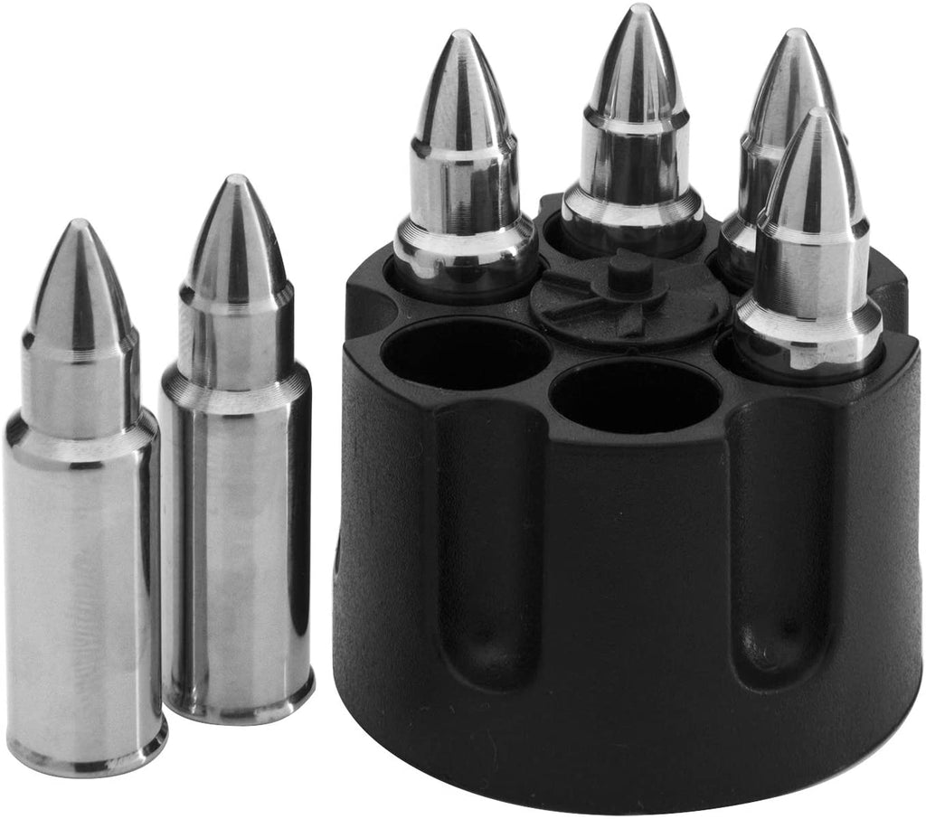Whiskey Stones Bullets Stainless Steel - Bullet Chillers Set of 6 Insi –  Proud Libertarian