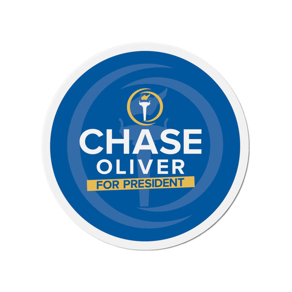 Chase Oliver for President Die-Cut Magnets - Proud Libertarian - Chase Oliver
