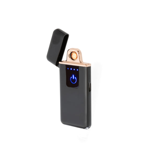 Flameless Slim Flip Top Lighter Matte Black