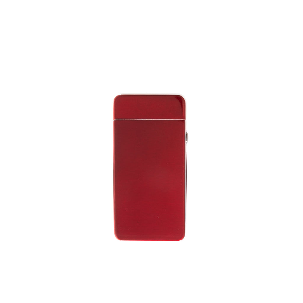 Flameless Flip Top Lighter Red Satin by Creative Gifts