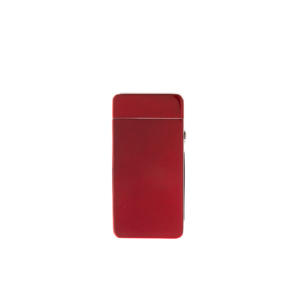 Flameless Flip Top Lighter Red Satin