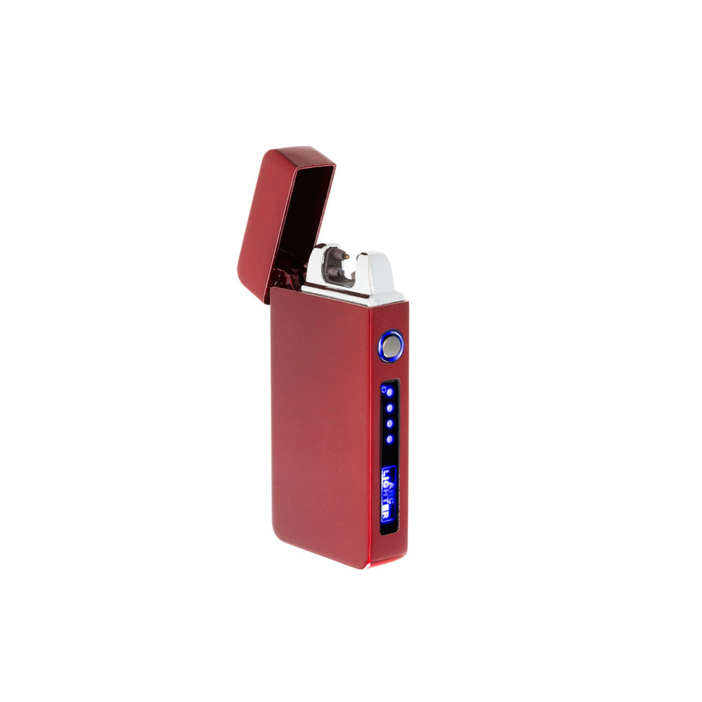 Flameless Flip Top Lighter Red Satin by Creative Gifts