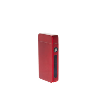 Flameless Flip Top Lighter Red Satin by Creative Gifts