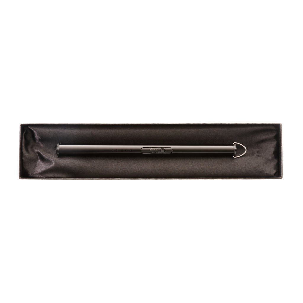 Flameless Cylinder Lighter Black 8.75"