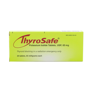 Thyrosafe Tablets: FDA Approved Potassium Iodide (KI) Tablets - Protects Against Radioactive Iodine