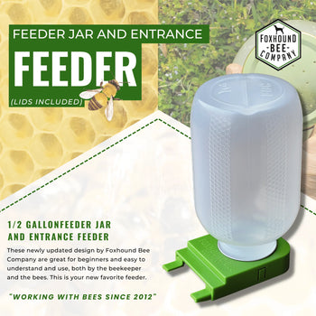 1/2 Gallon Jar and Foxhound Entrance Feeder with UV Inhibitor
