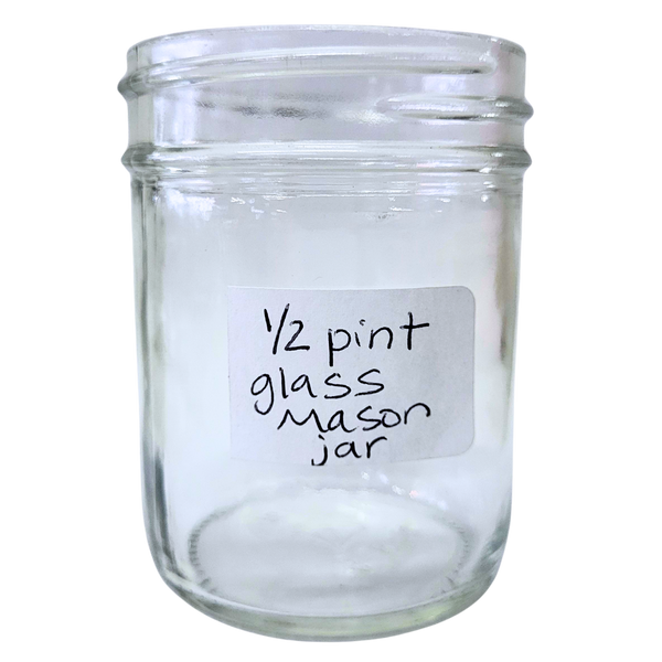 1/2 Glass Pint Mason Jar - 8 oz