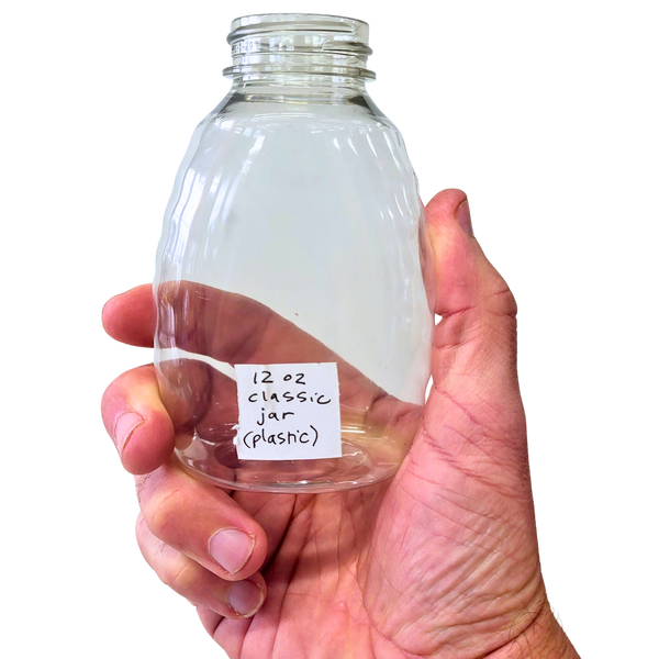 12 oz Plastic Classic Honey Jar
