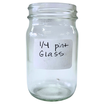 1/4 Pint Glass Jars - 4 1/4 oz