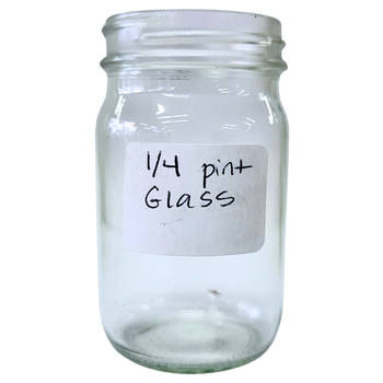 1/4 pint Glass Jars - 4 1/4 oz