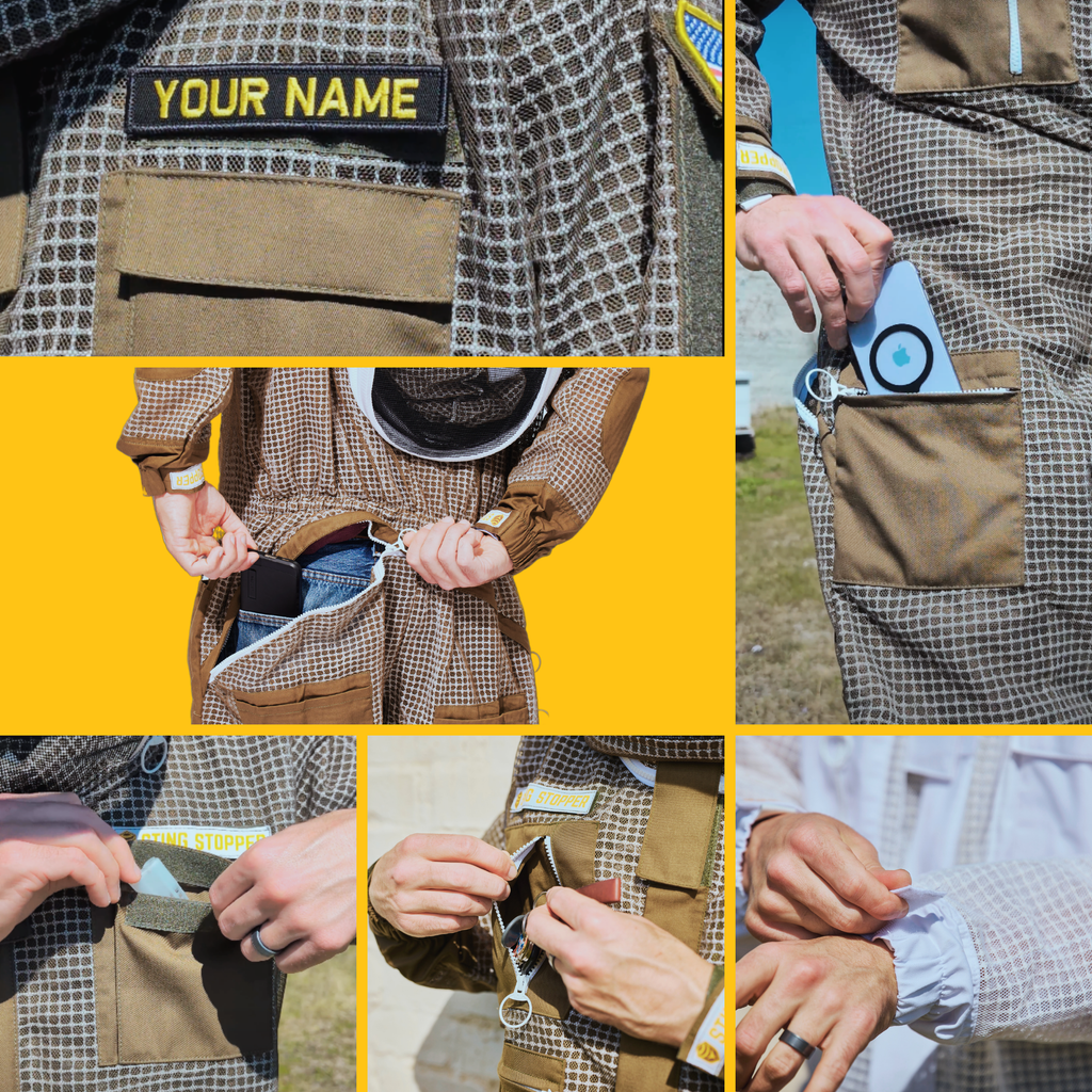 Sting Stopper Professional Ventilated Beekeeping Suit - Beekeeper White