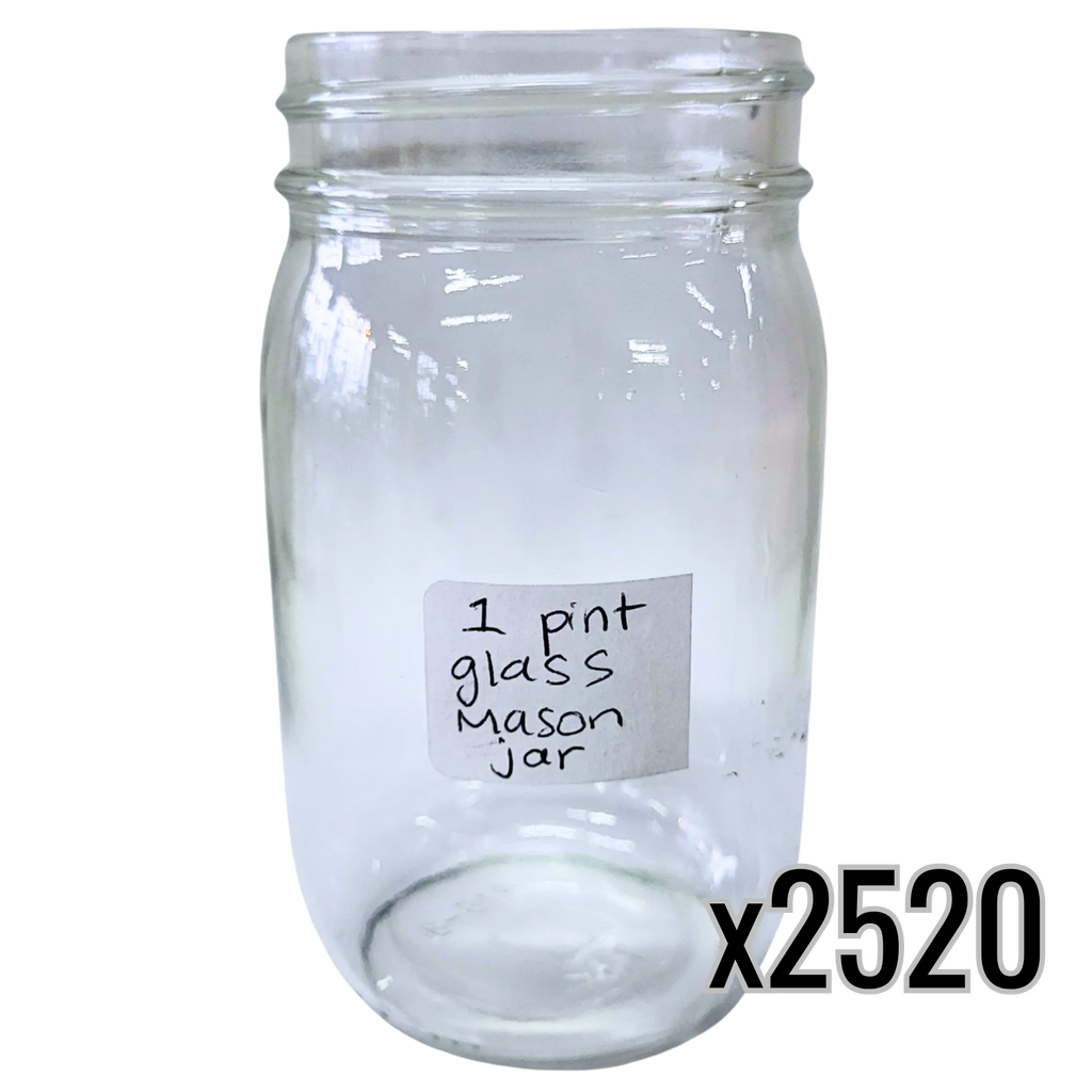 16 oz Glass Pint Mayo Jar