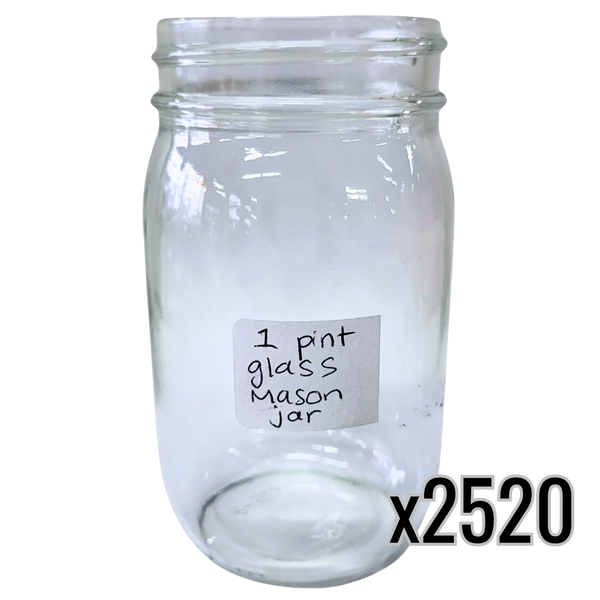 16 oz Glass Pint Mayo Jar