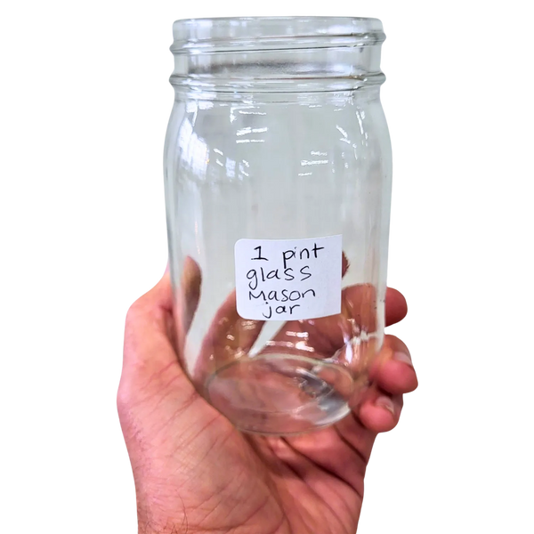 16 oz Glass Pint Mayo Jar