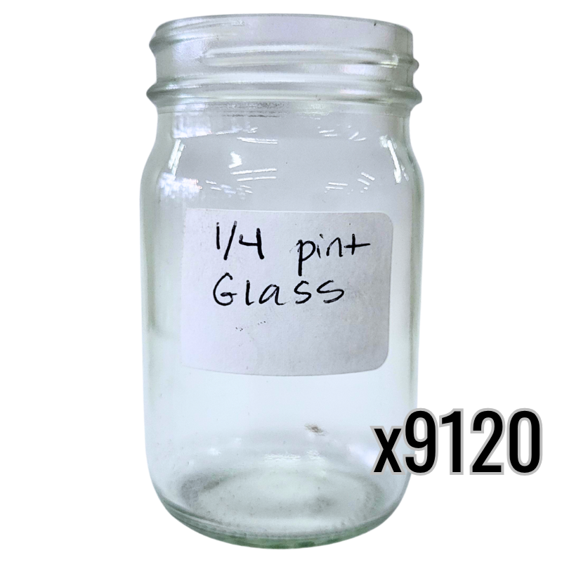 1/4 Pint Glass Jars - 4 1/4 oz