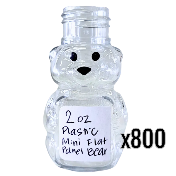 2 oz Plastic Mini Flat Panel Honey Bears