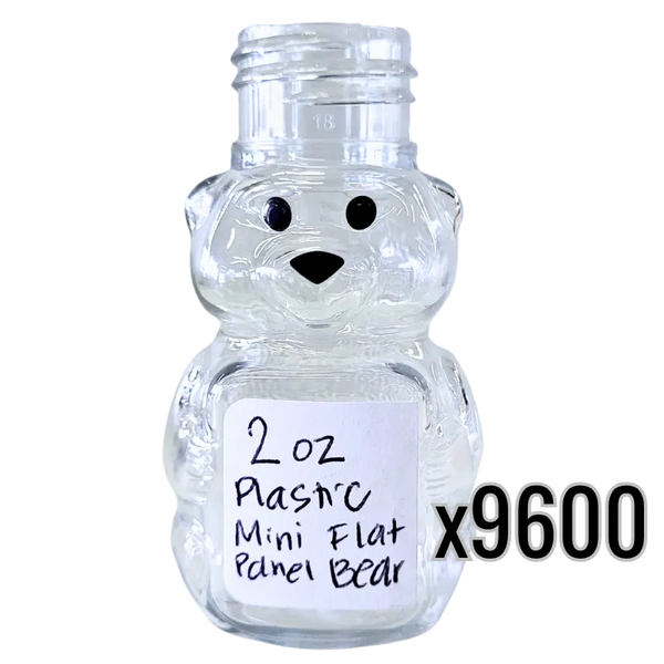 2 oz Plastic Mini Flat Panel Honey Bears