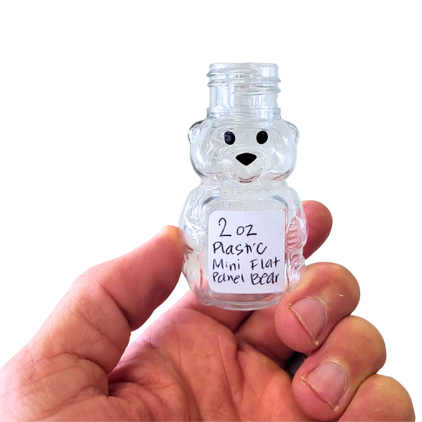 2 oz Plastic Mini Flat Panel Honey Bears
