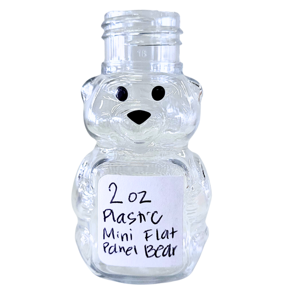 2 oz Plastic Mini Flat Panel Honey Bears