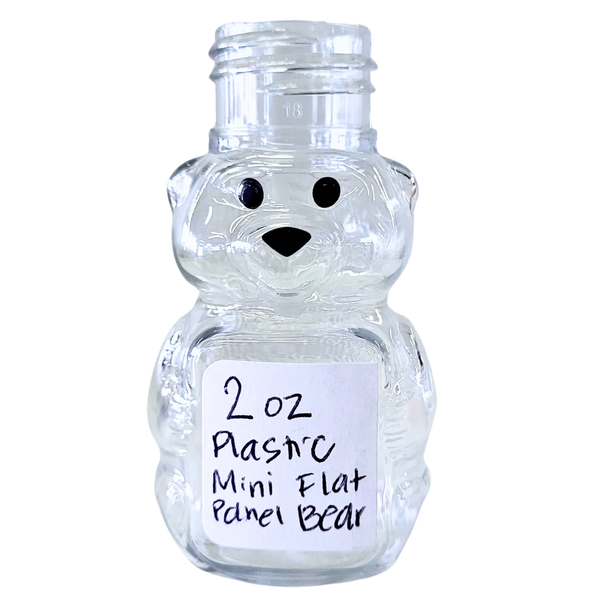 2 oz Plastic Mini Flat Panel Honey Bears