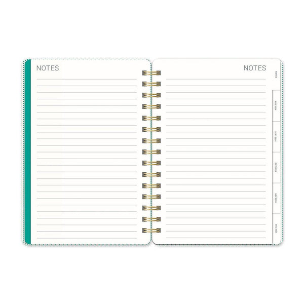 2025 Shroom Silhouettes Agatha Monthly Planner | Spiral Diary Journal Notebook | 5.75"w × 8.25