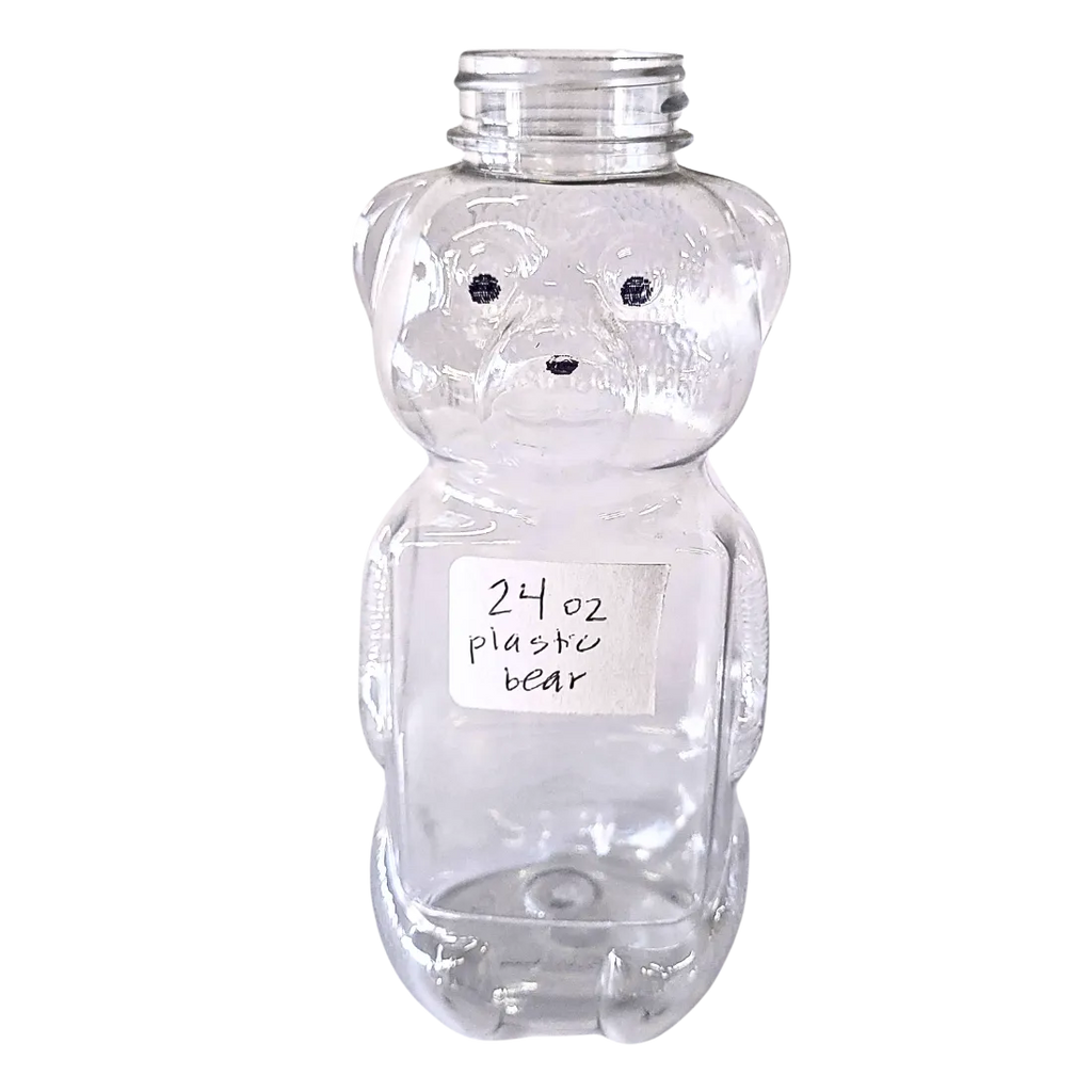 24 oz Plastic Flat Panel Honey Bears