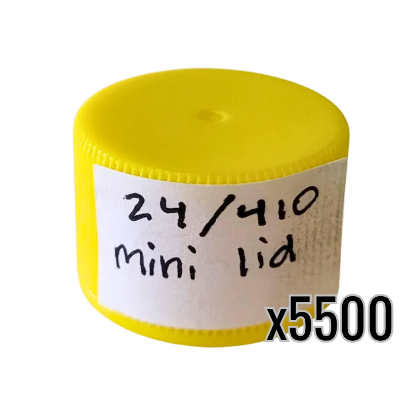 24/410 Mini Honey Bear Plastic Lids