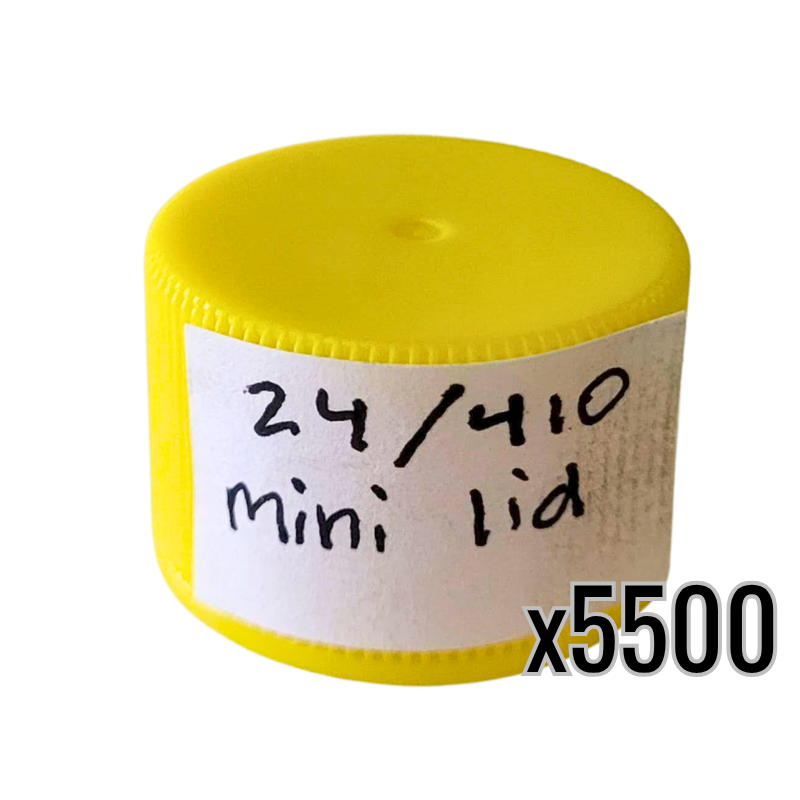 24/410 Mini Honey Bear Plastic Lids