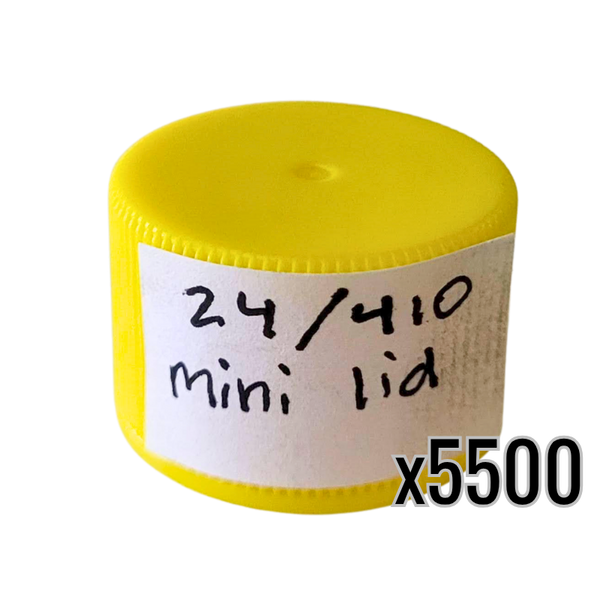 24/410 Mini Honey Bear Plastic Lids