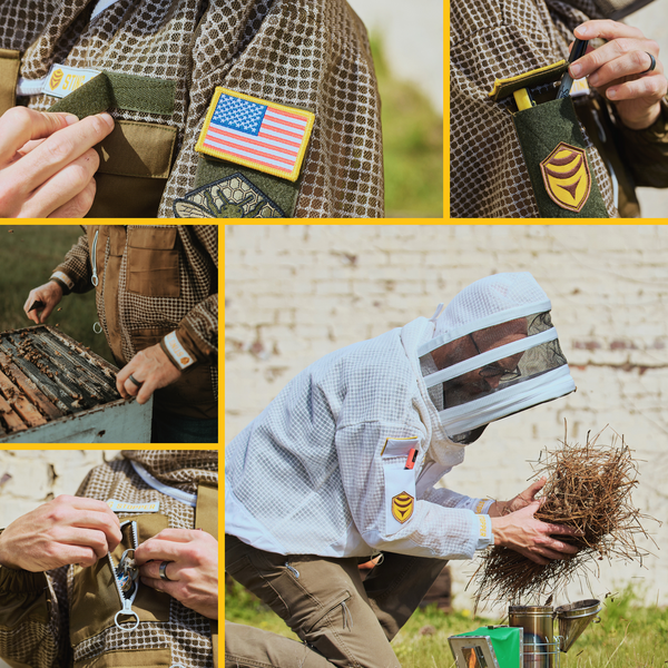 Sting Stopper Professional Ventilated Beekeeping Jacket - Olive Green