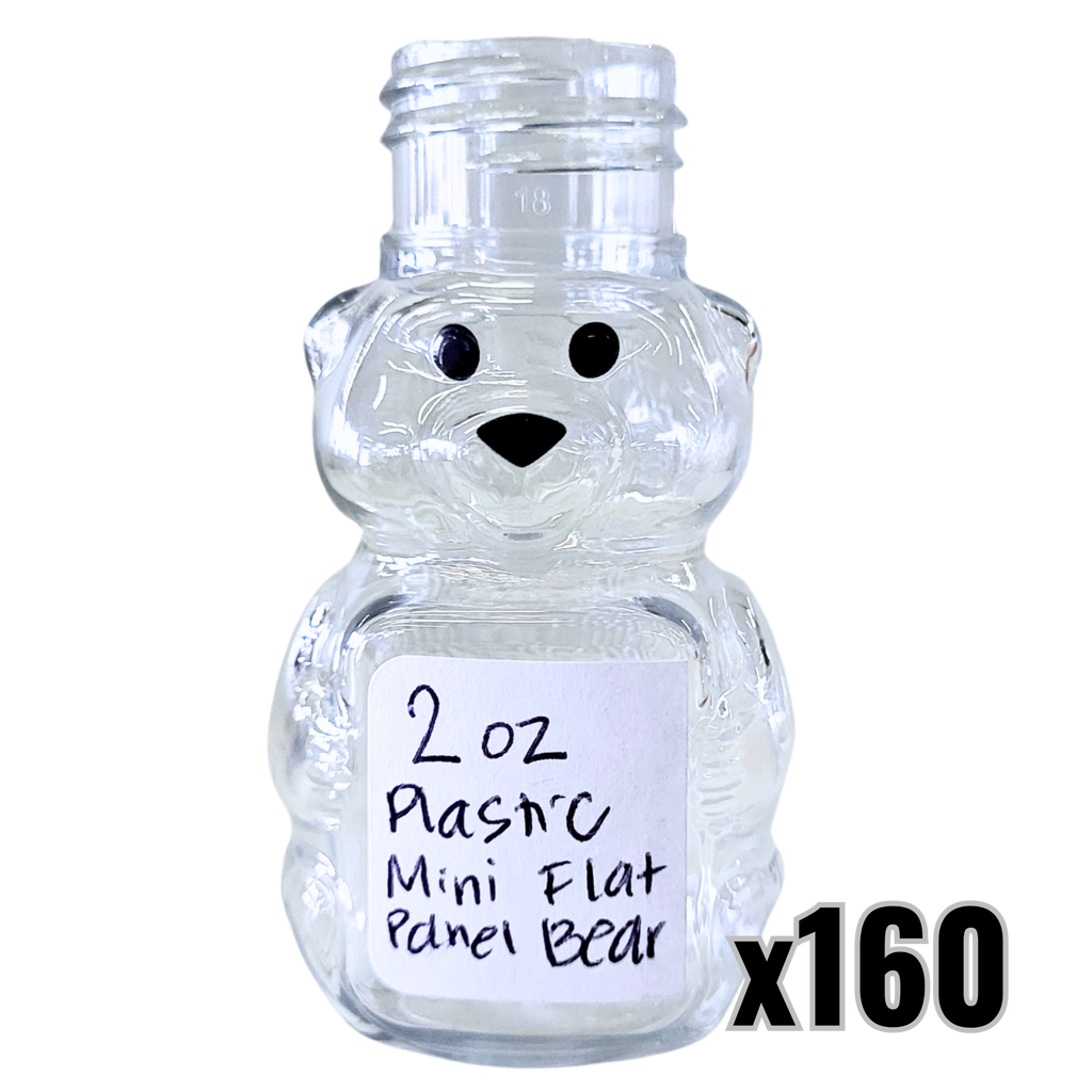 2 oz Plastic Mini Flat Panel Honey Bears