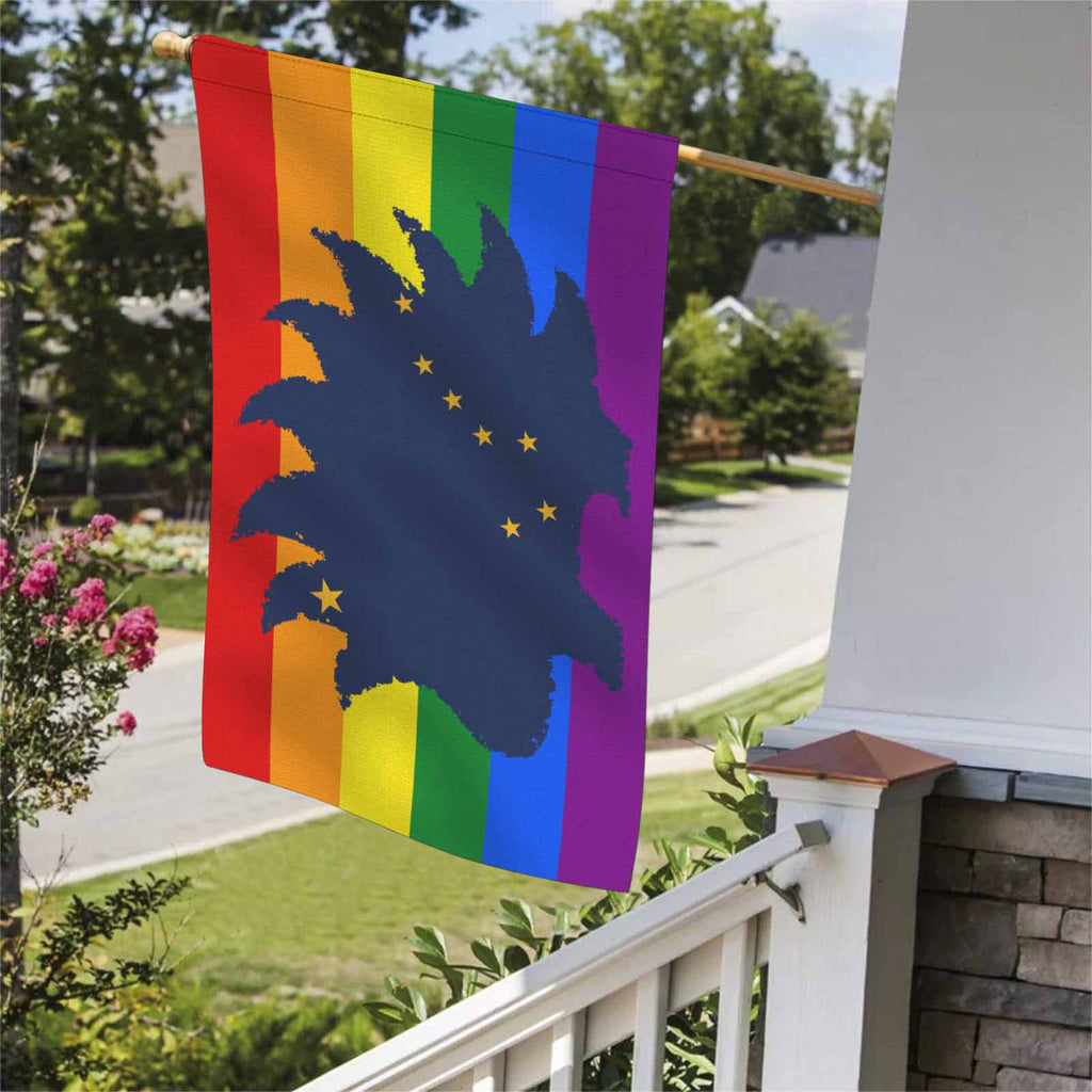 Alaska LP LGBTQ Doublesided Flag 36" x 60"