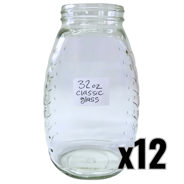 32 oz Glass Classic Honey Jars