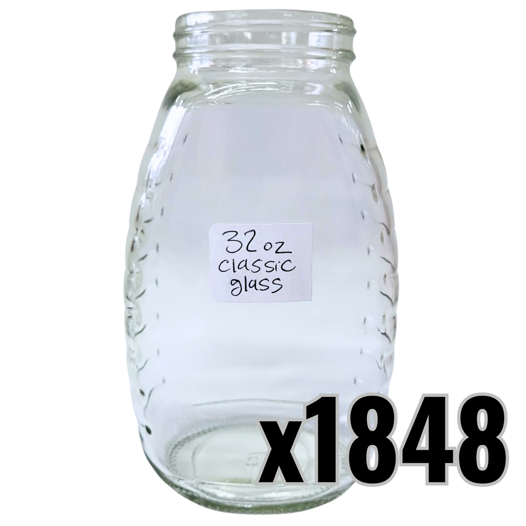 32 oz Glass Classic Honey Jars