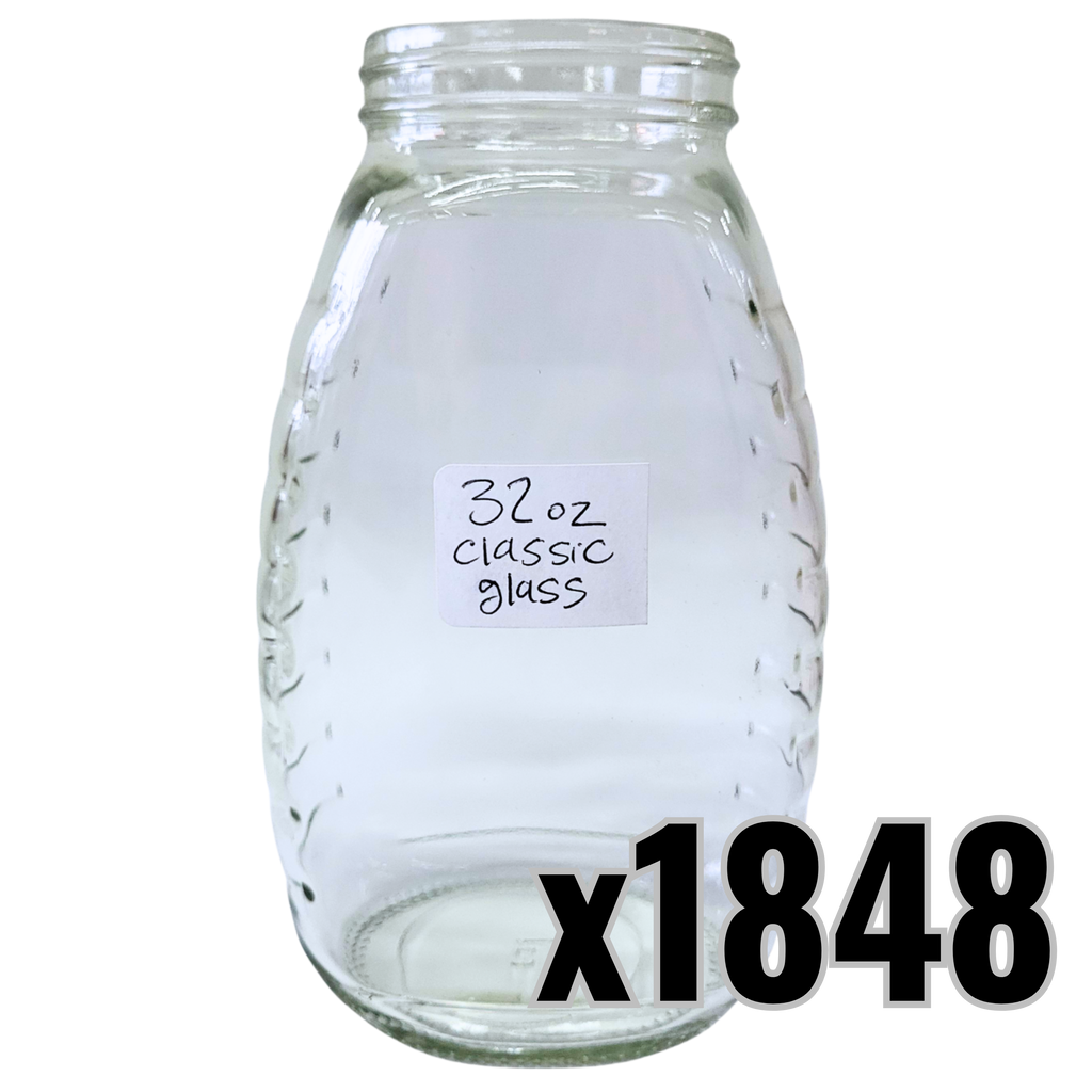 32 oz Glass Classic Honey Jars