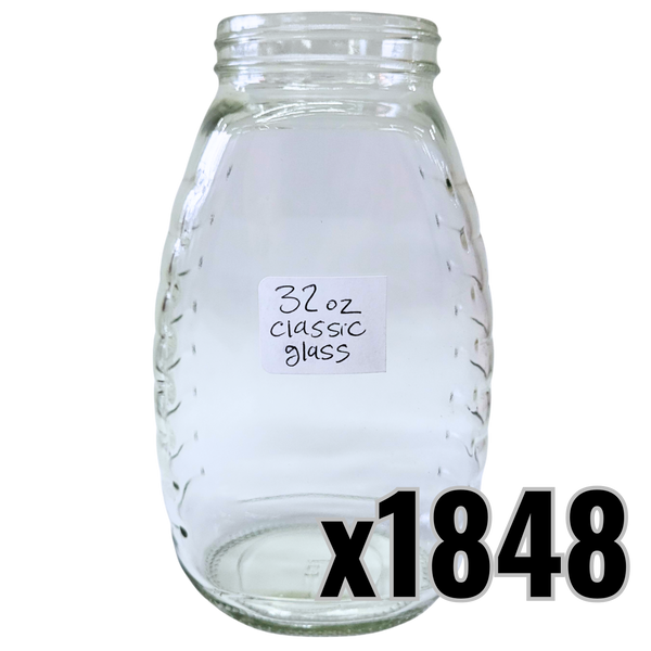 32 oz Glass Classic Honey Jars
