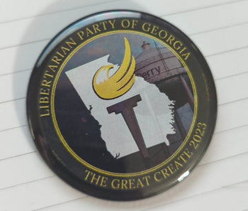 Libertarian Party of Georgia Convention Great Create 2023 Button
