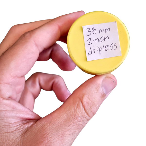 38mm 2-inch Inverted, Dripless Honey Jar Lids