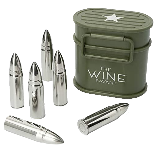 Whiskey Stones Ammunition Box Bullets Stainless Steel (Green)