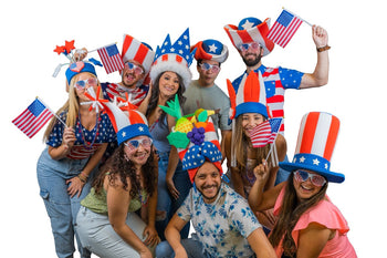 Patriotic Party Pack (20 Hats & 20 Headbands)