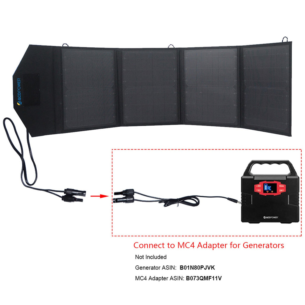 ACOPower Ltk 50W Foldable Solar Panel Kit Suitcase by ACOPOWER
