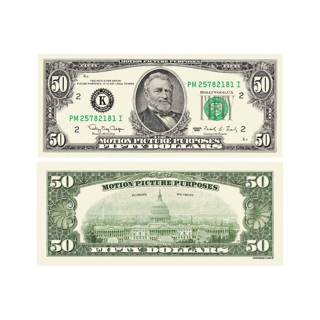 $20|$50|$100 $1,500 1990 Series Bills Mix by Prop Money Inc