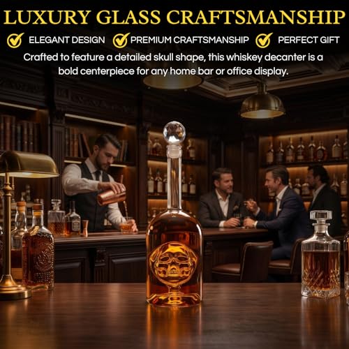 Skull Decanter in Bottler Skull Head, 750ml