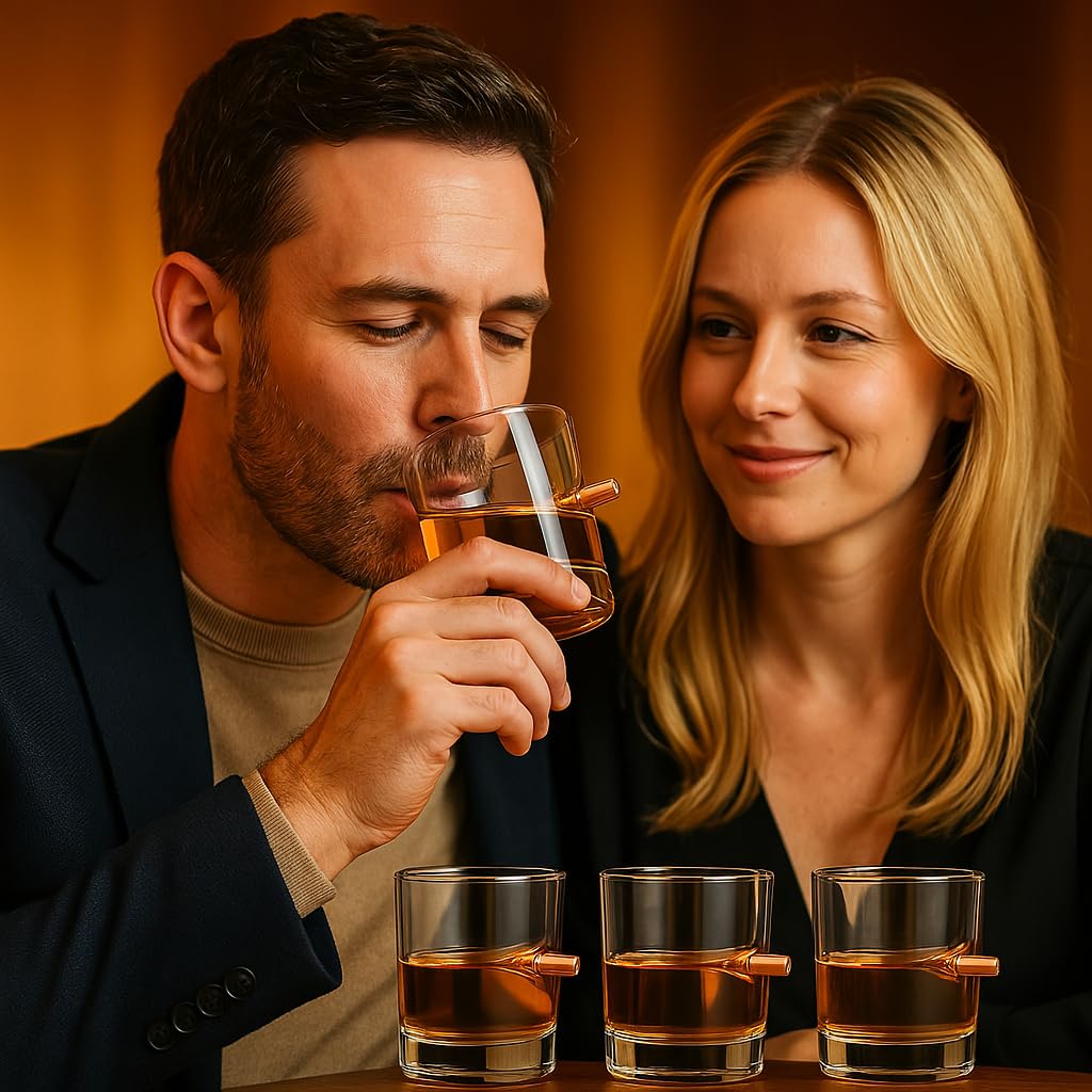 AR15 Whiskey Gun Decanter Set 1000 ml & 4 12oz Bullet Glasses