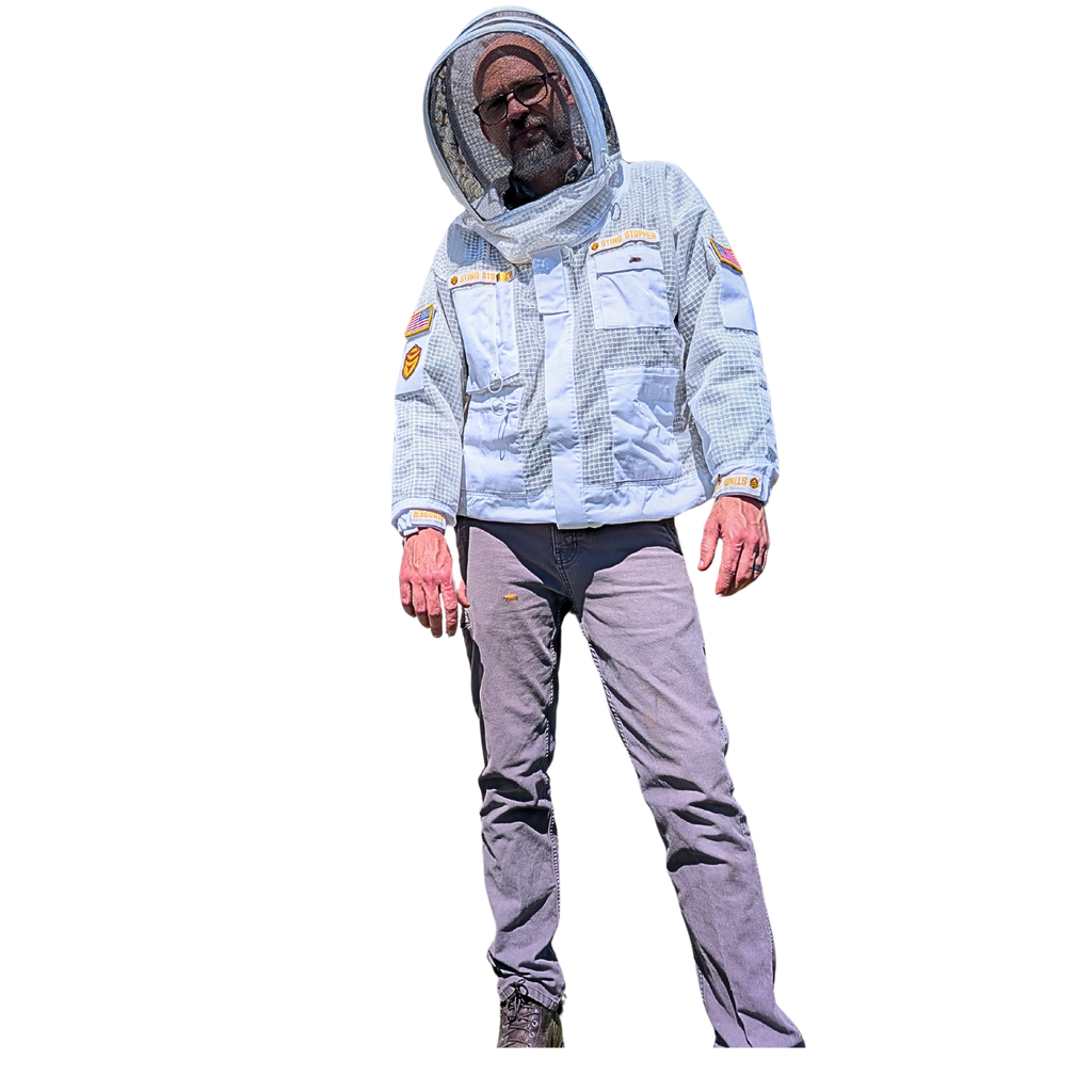 Sting Stopper Professional Ventilated Beekeeping Jacket - Beekeeper White
