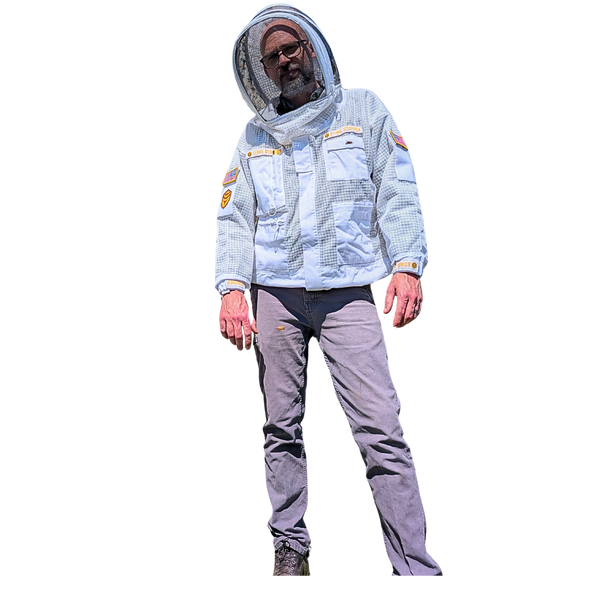 Sting Stopper Professional Ventilated Beekeeping Jacket - Beekeeper White