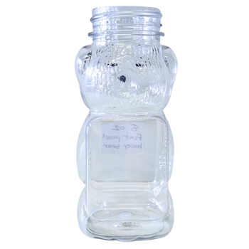 8 oz Plastic Flat Panel Honey Bears